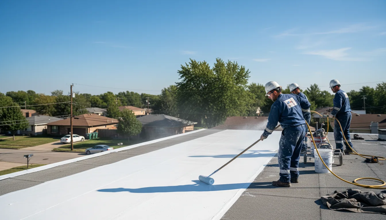 Commercial roof coating in Greenwood, MO near me